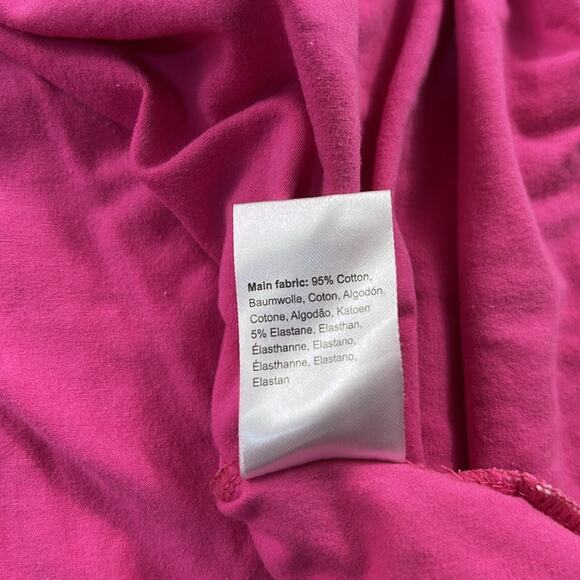 Blutsgseschwister pink and cream patterned a line knit midi dress, XL - Picture 11 of 11